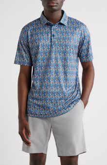 Swannies O'Leary Bobber Print Performance Golf Polo