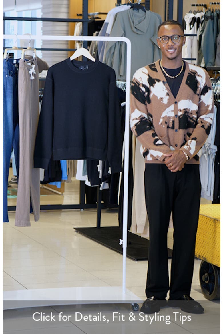 Relaxed Fit Crewneck Sweater video