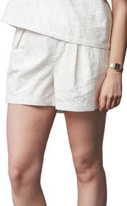 Hope & Henry Organic Eyelet Button Tab Short