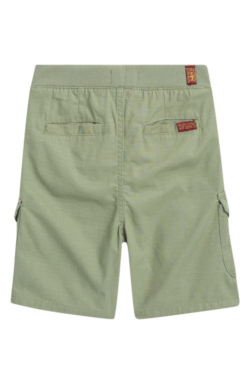 7 For All Mankind Kids' Cotton & Linen Twill Button-up Shirt & Shorts Set In Khaki