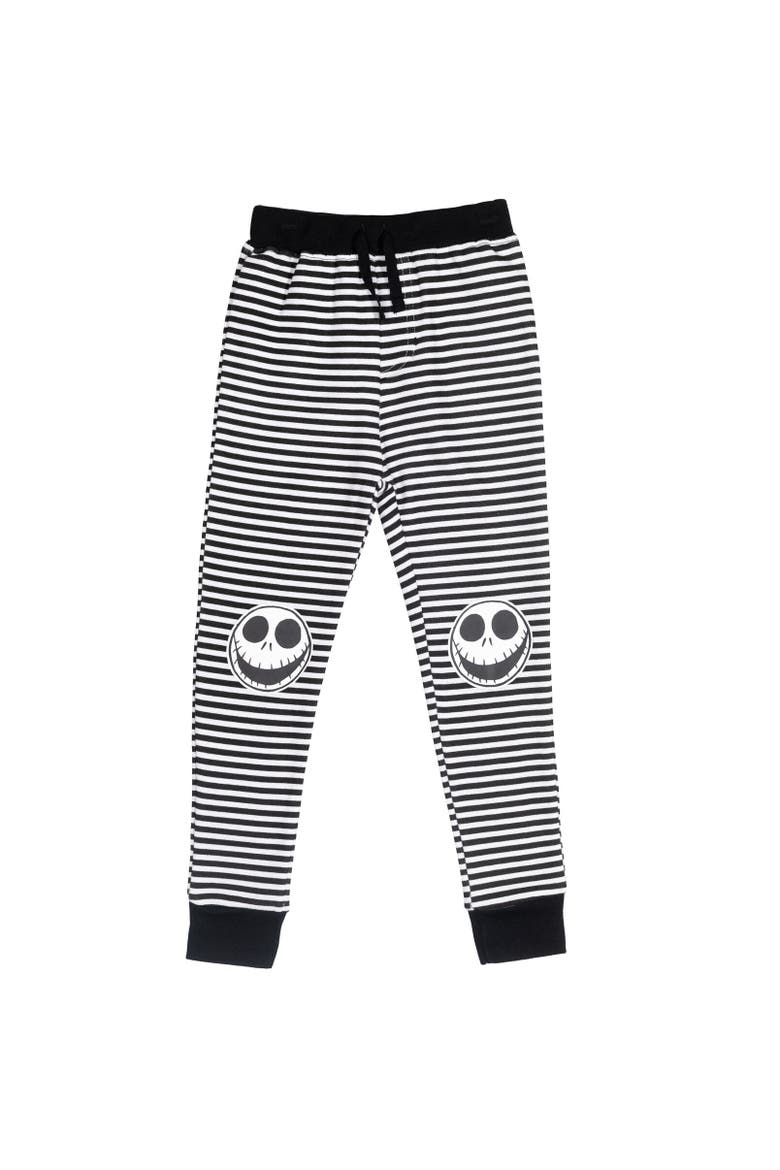 Jack Skellington Nightmare Before Christmas Fleece Hoodie & Pants Set, Alternate, color, Black