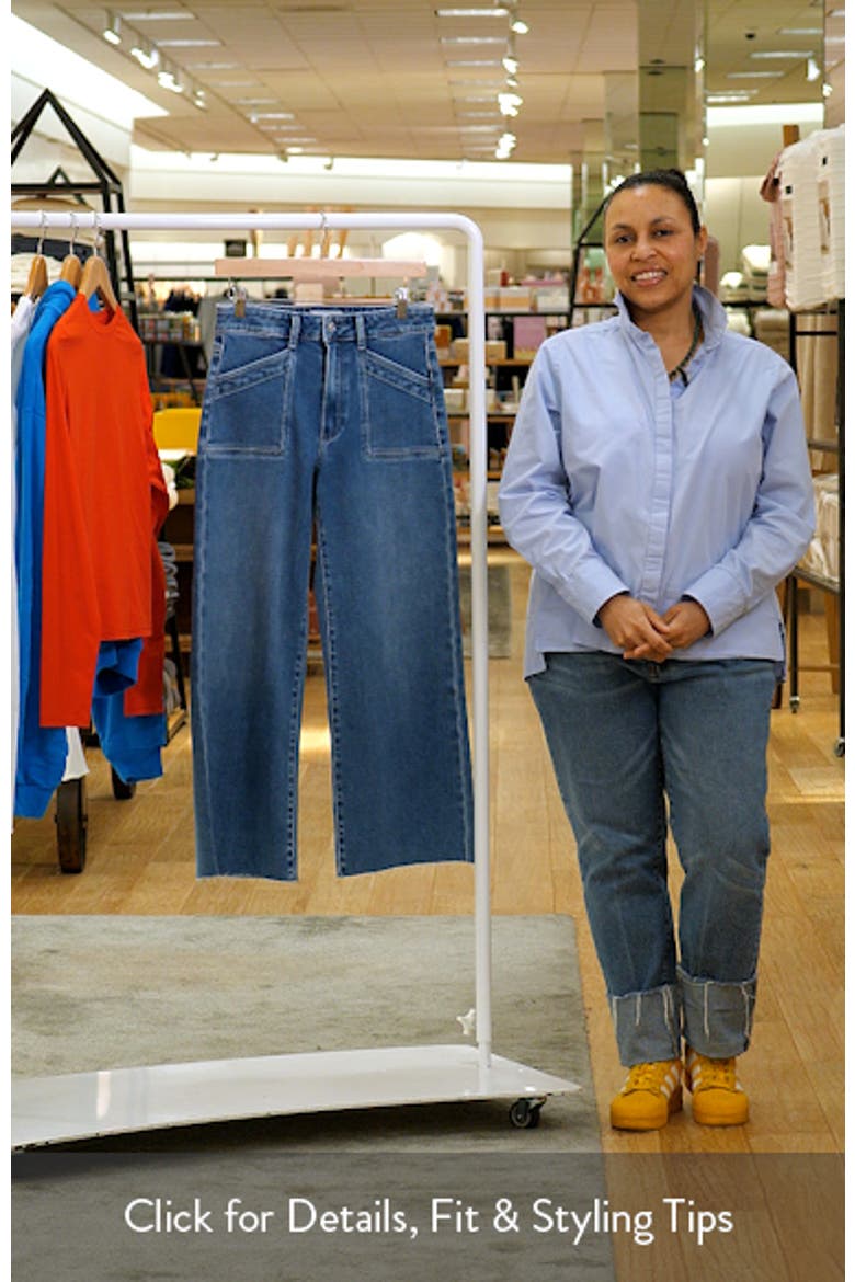 Anessa Raw Hem High Waist Ankle Wide Leg Jeans video