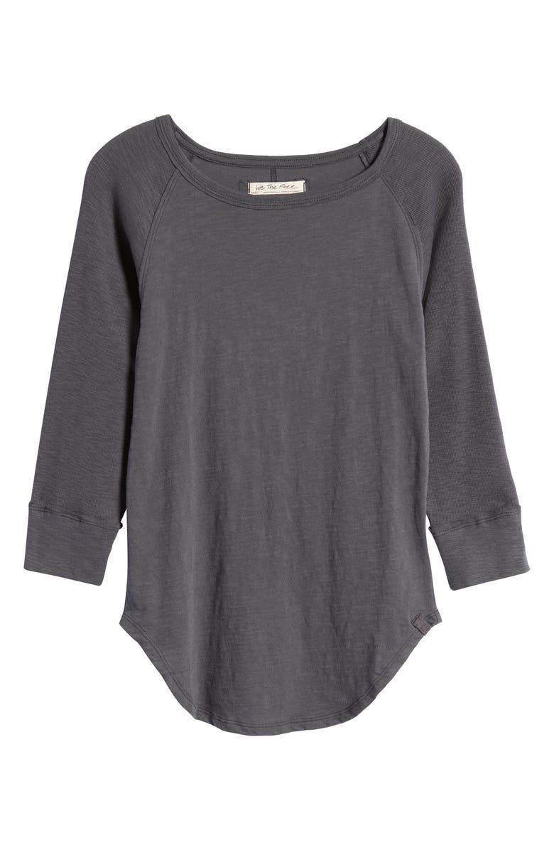 Free People Women's Batter Up Cotton Tee, Alternate, color,