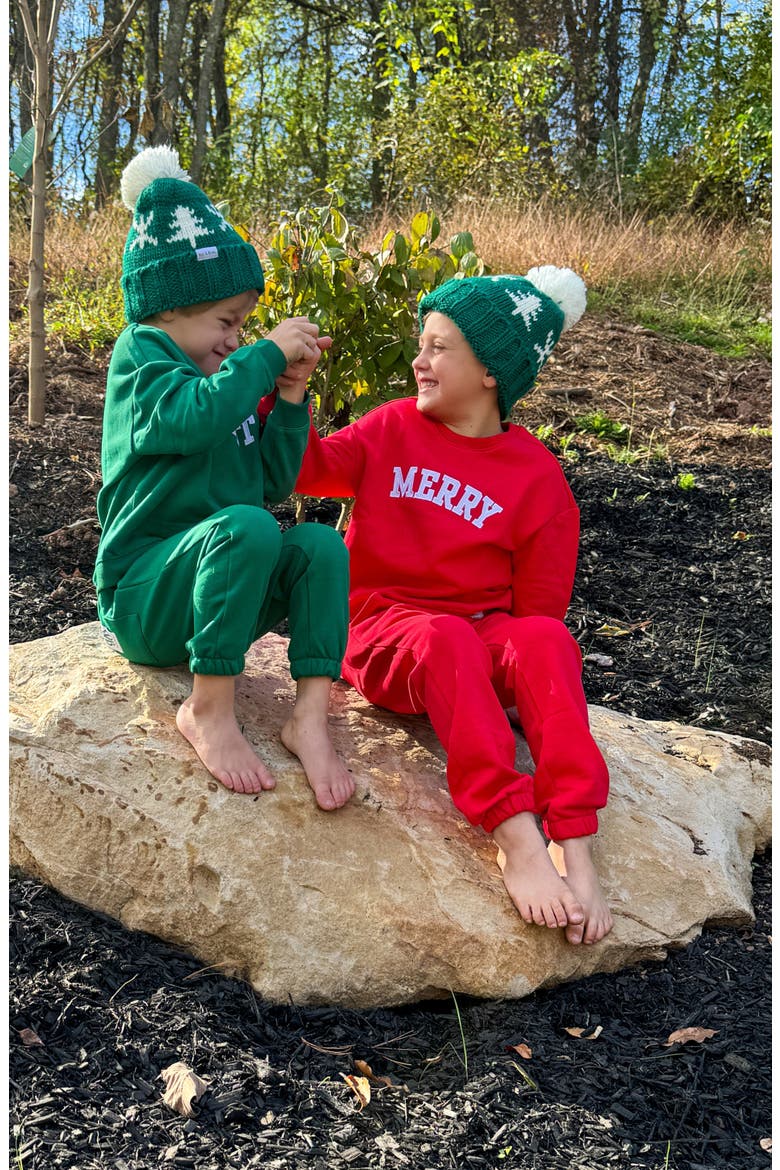 Nice List Sweatshirt, Alternate, color, Green