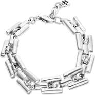 UNODE50 Sterling Silver Plated Bracelet with Links
