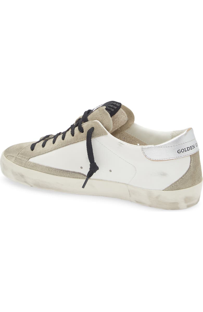 Golden Goose Super-Star Sneaker, Alternate, color, White/Gray/Silver Blue