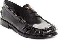 Prada Ruched Toe Penny Loafer