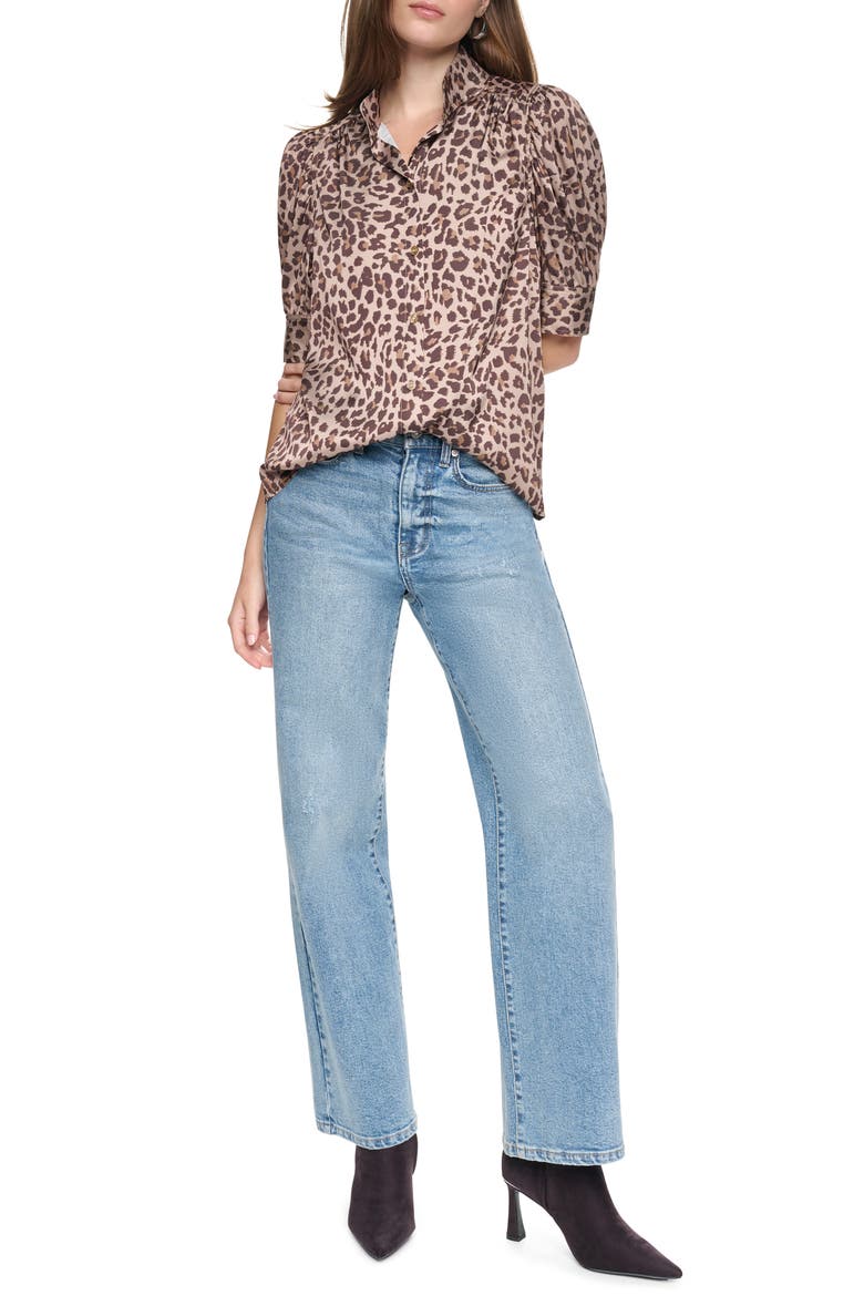 Puff Sleeve Shirt, Alternate, color, NOCTURNL C