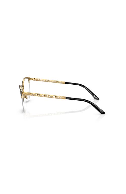 Versace 53mm Cat Eye Optical Glasses In Black