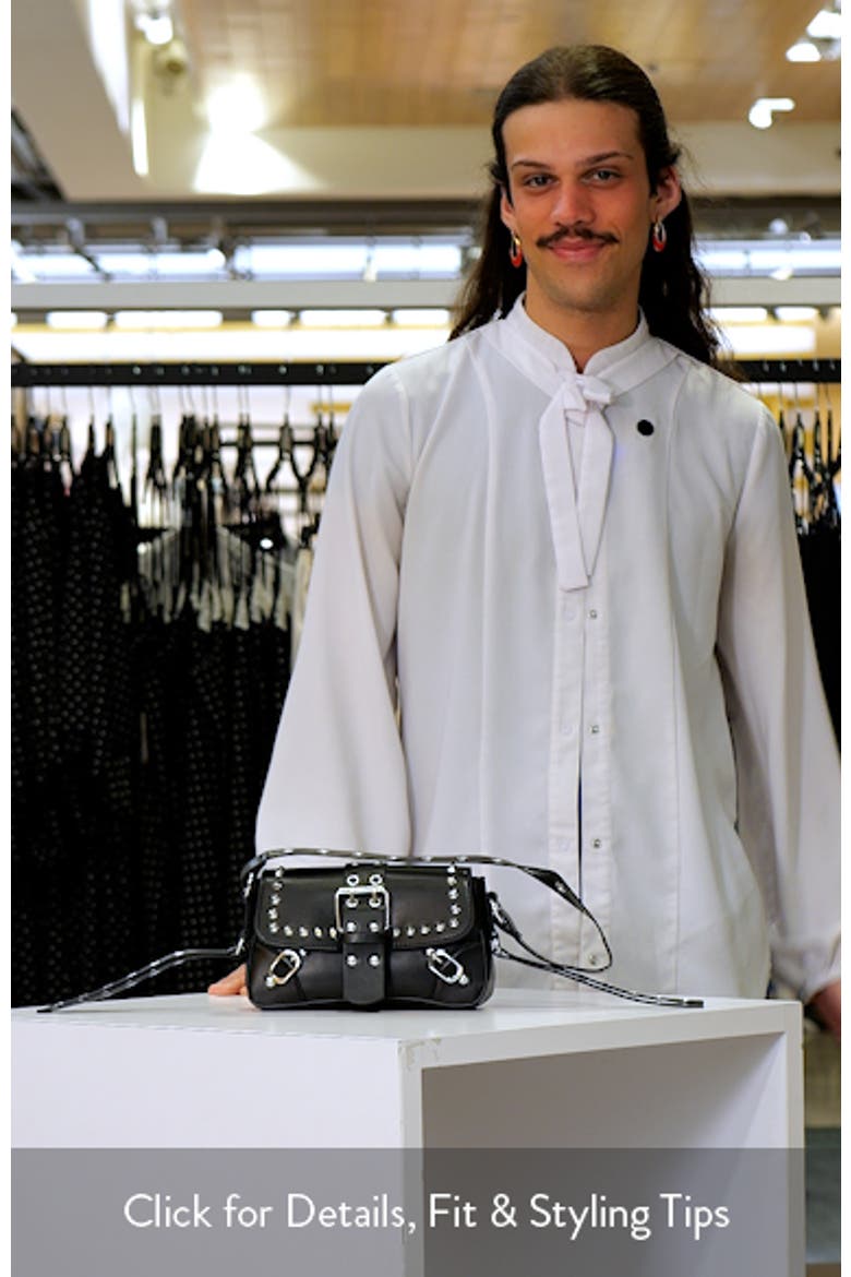 Buckle Rivet Faux Leather Shoulder Bag video