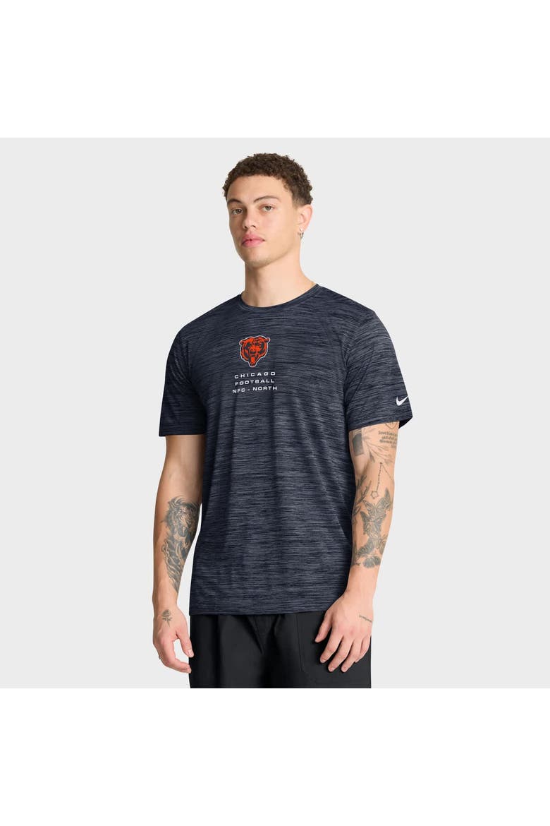 Men's Nike Navy Chicago Bears Velocity Ball Carrier Dri-FIT T-Shirt, Main, color, Navy