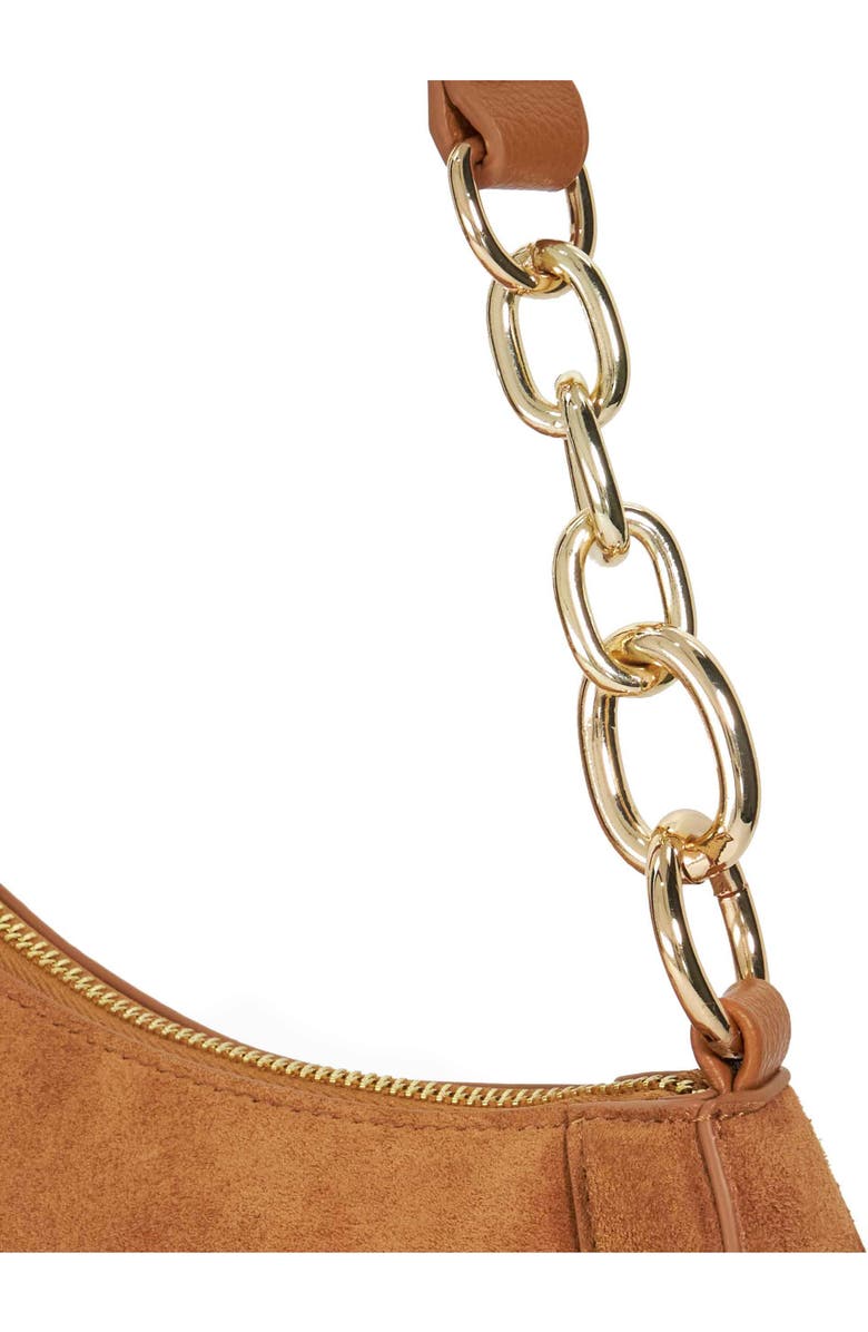 Dune London Direction Suede Shoulder Bag, Alternate, color,