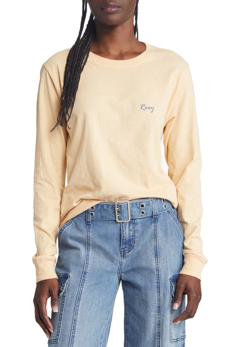 High Up Long Sleeve T-Shirt, Main, color, BEIGE