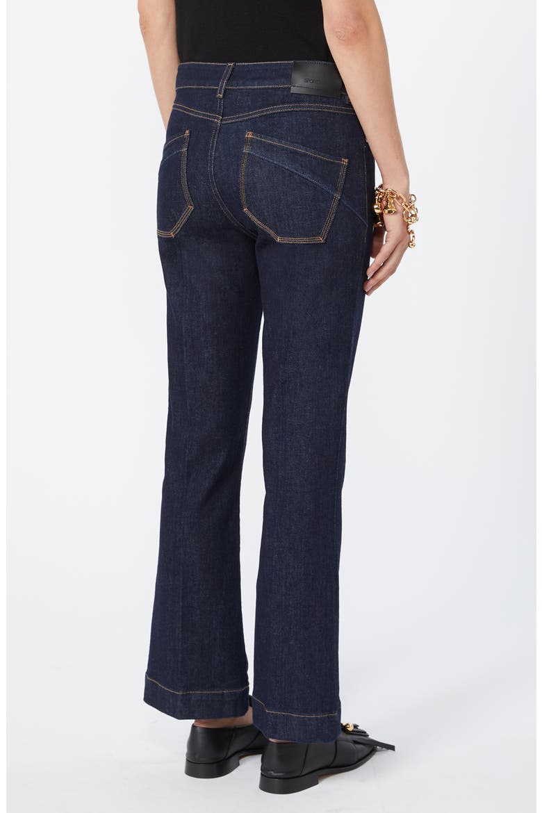 Pagina Flare Crop Jeans, Alternate, color, ULTRAMARINE