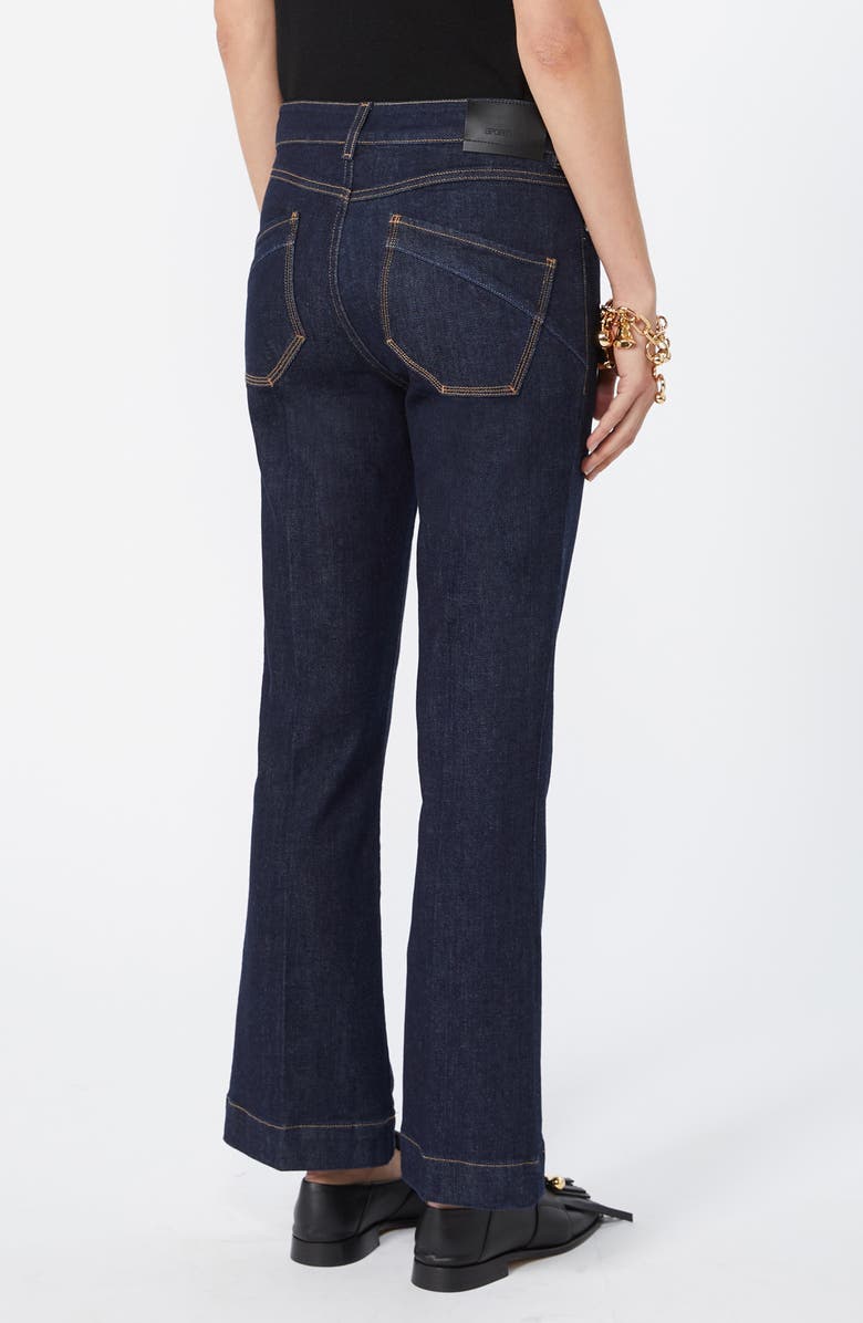 SPORTMAX Pagina Flare Crop Jeans, Alternate, color, Ultramarine