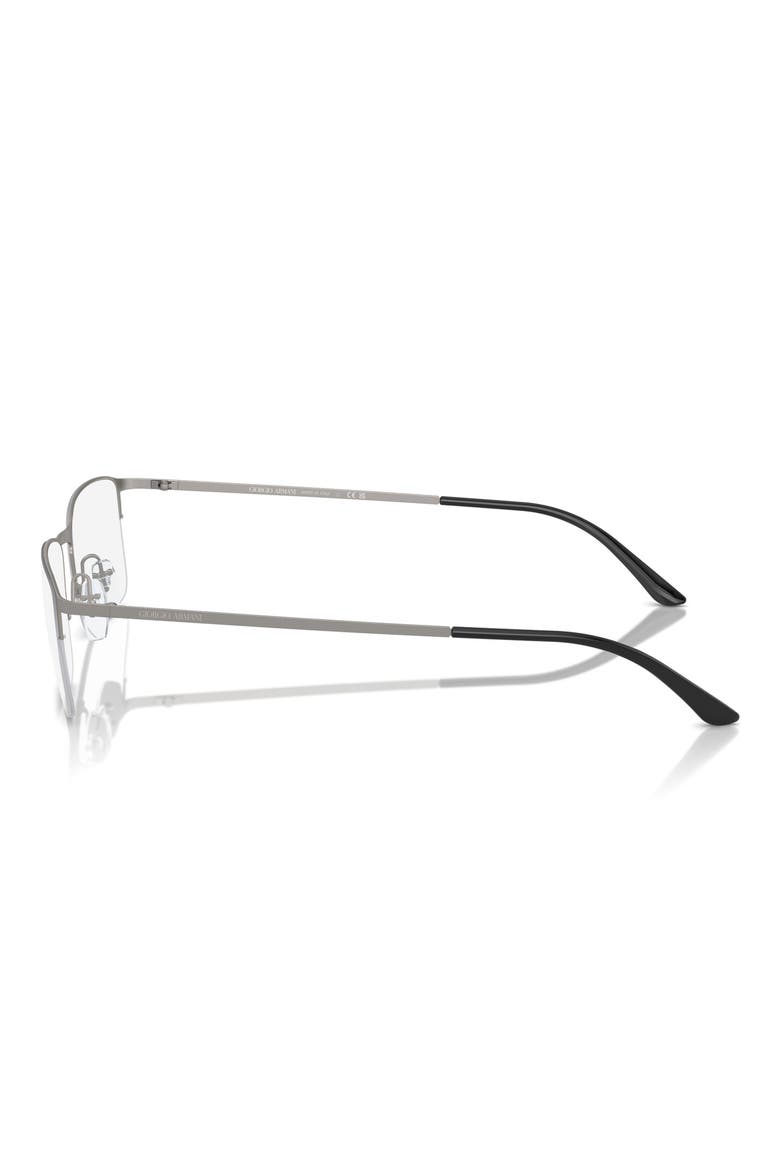 54mm Rectangle optical glasses, Alternate, color, GOLDEN GUNMETAL / DEMO LENS