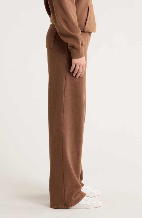 Pacsun Baggy Cotton Blend Fleece Sweatpants In Brown