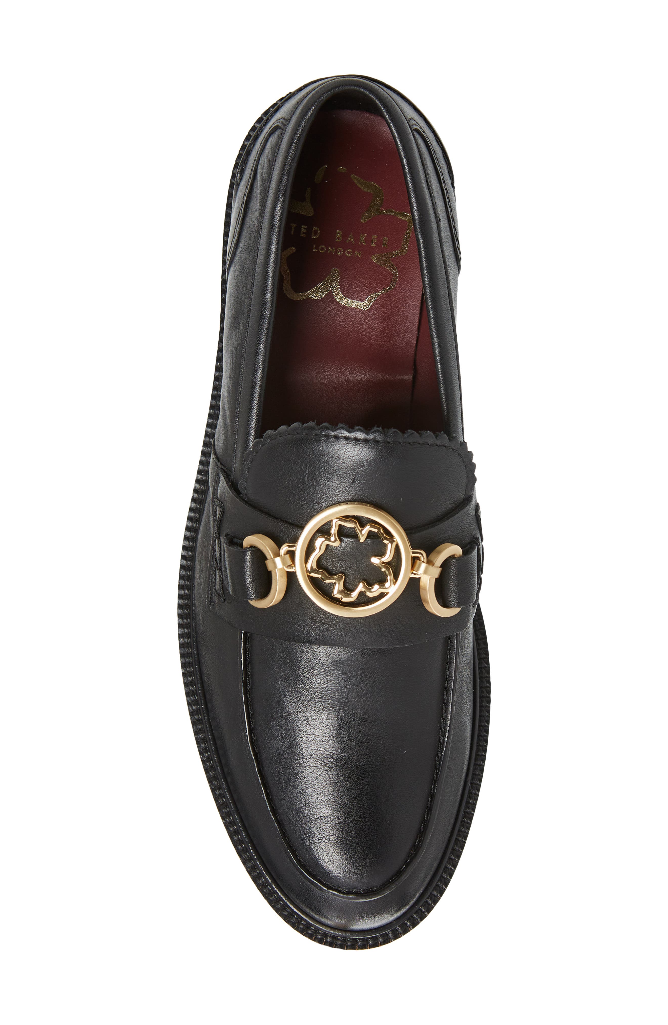 Ted Baker London Drayanu Magnolia Loafer, Alternate, color, Black