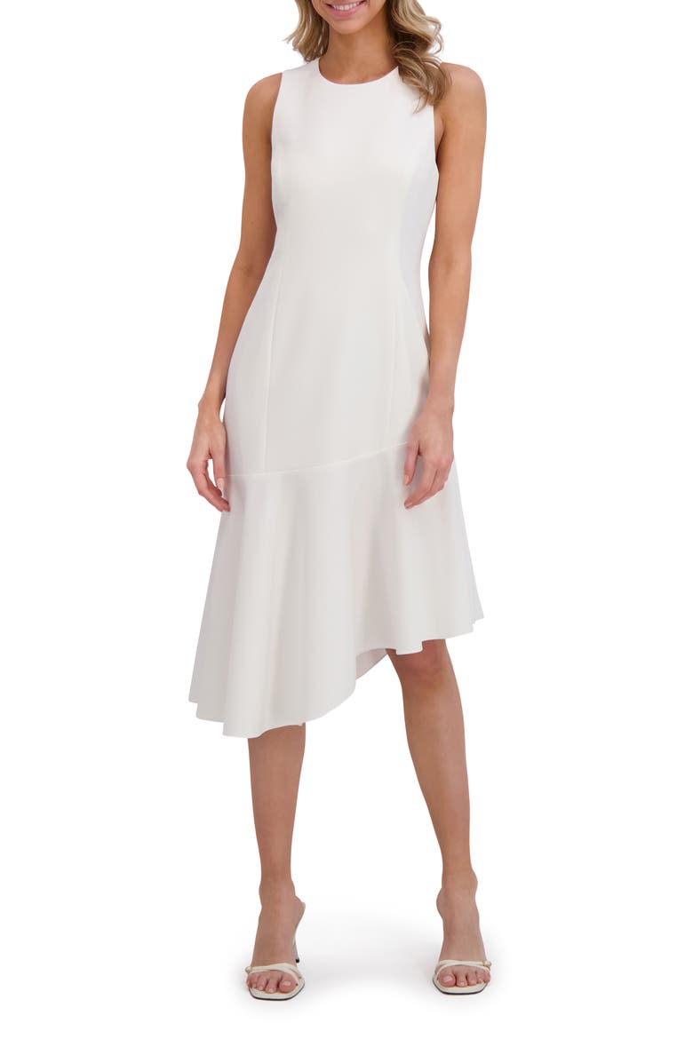 Asymmetric Ruffle Sleeveless Midi Dress video