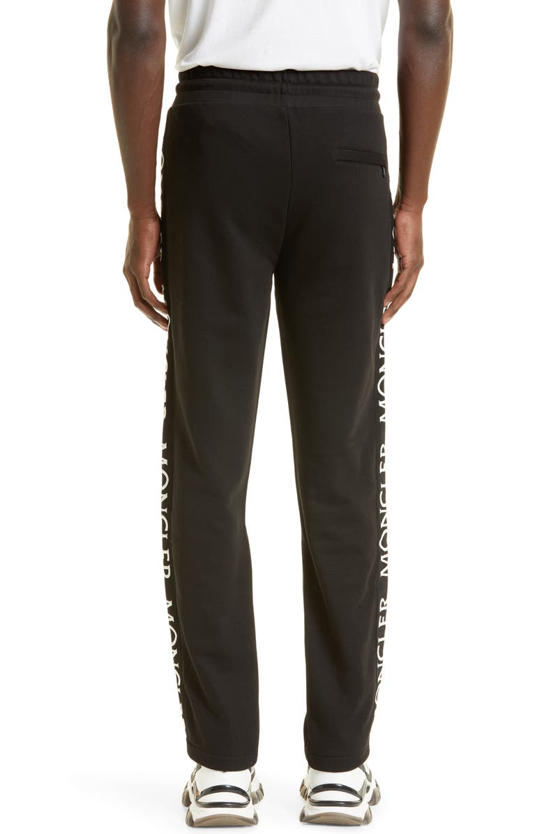 Moncler Logo Tape Cotton Sweatpants, Alternate, color,