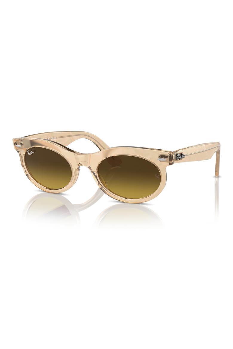 Wayfarer 53mm Oval Sunglasses, Alternate, color, BROWN GRADIENT