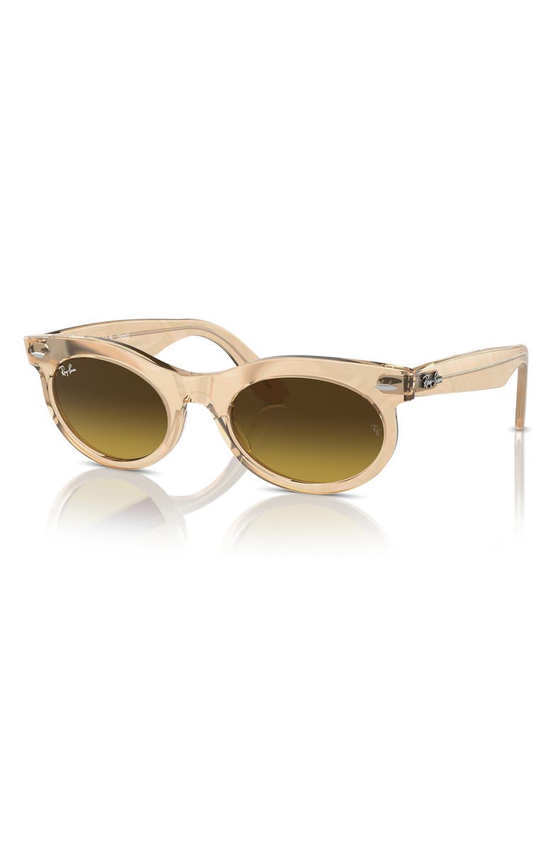 Ray-Ban Wayfarer 53mm Oval Sunglasses, Alternate, color, Brown Gradient