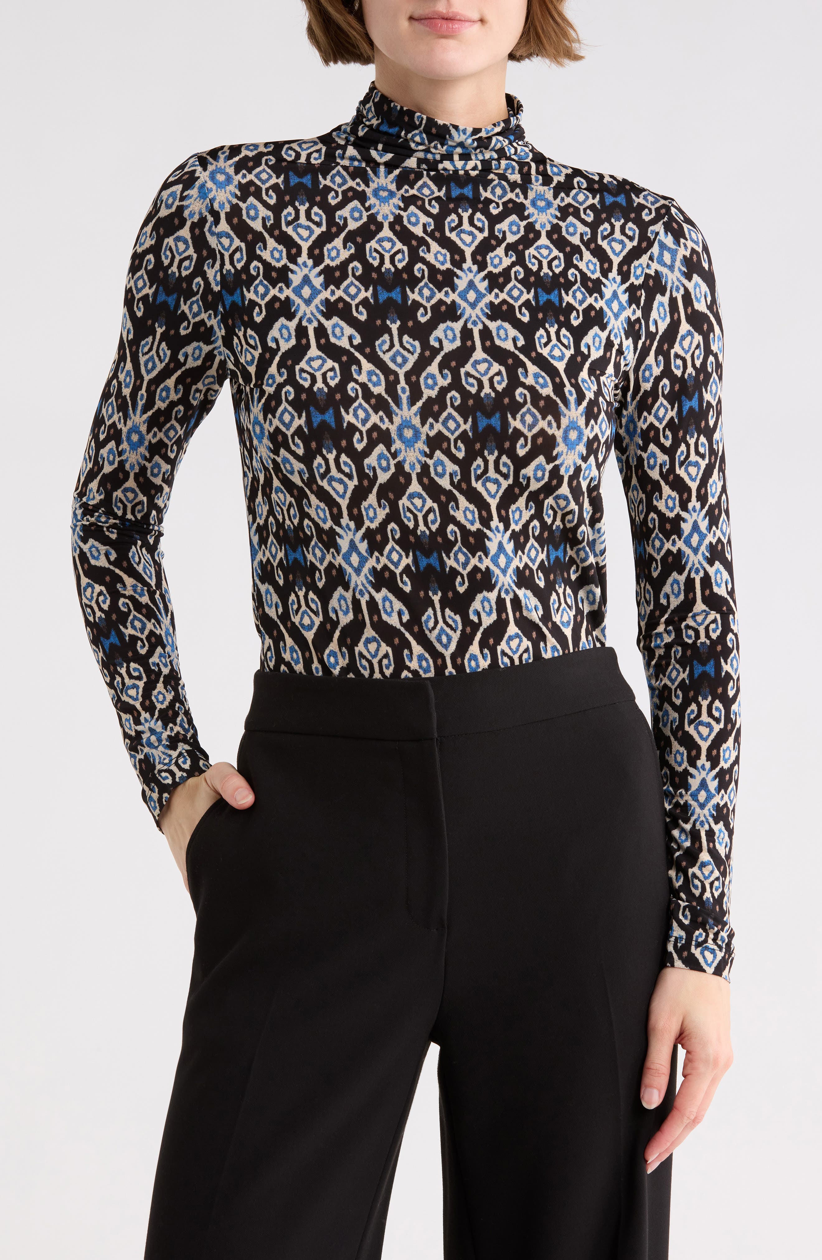 Ulla Johnson Aurelia Floral Mock Neck Top