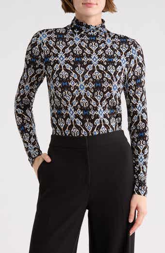 Ulla Johnson Aurelia Floral Mock Neck Top