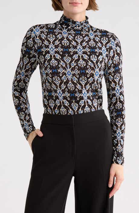 Ulla Johnson Aurelia Floral Mock Neck Top