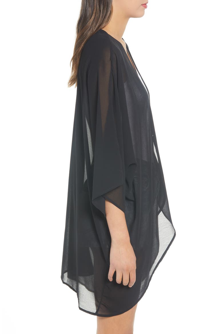 Chiffon Topper, Alternate, color, BLACK