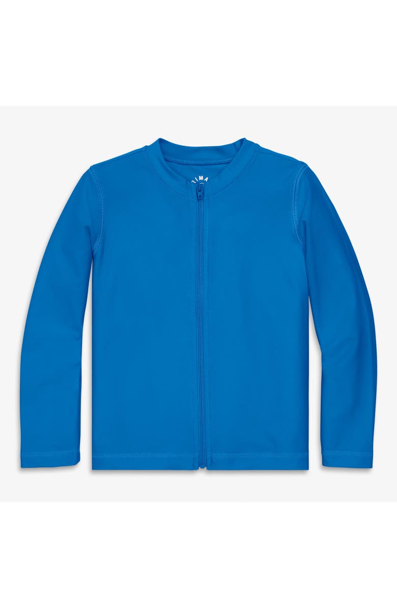 Primary Kids Long Sleeve Full-Zip Rash Guard, Main, color, Blueberry