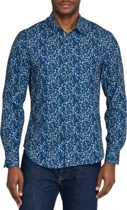 Brooklyn Brigade Stems Print Woven Long Sleeve Basic