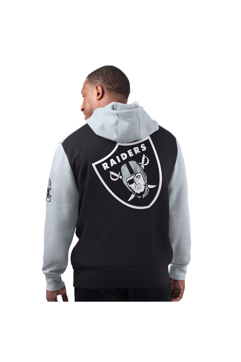 Men's Starter Black Las Vegas Raiders Extreme Pullover Hoodie, Alternate, color, Black