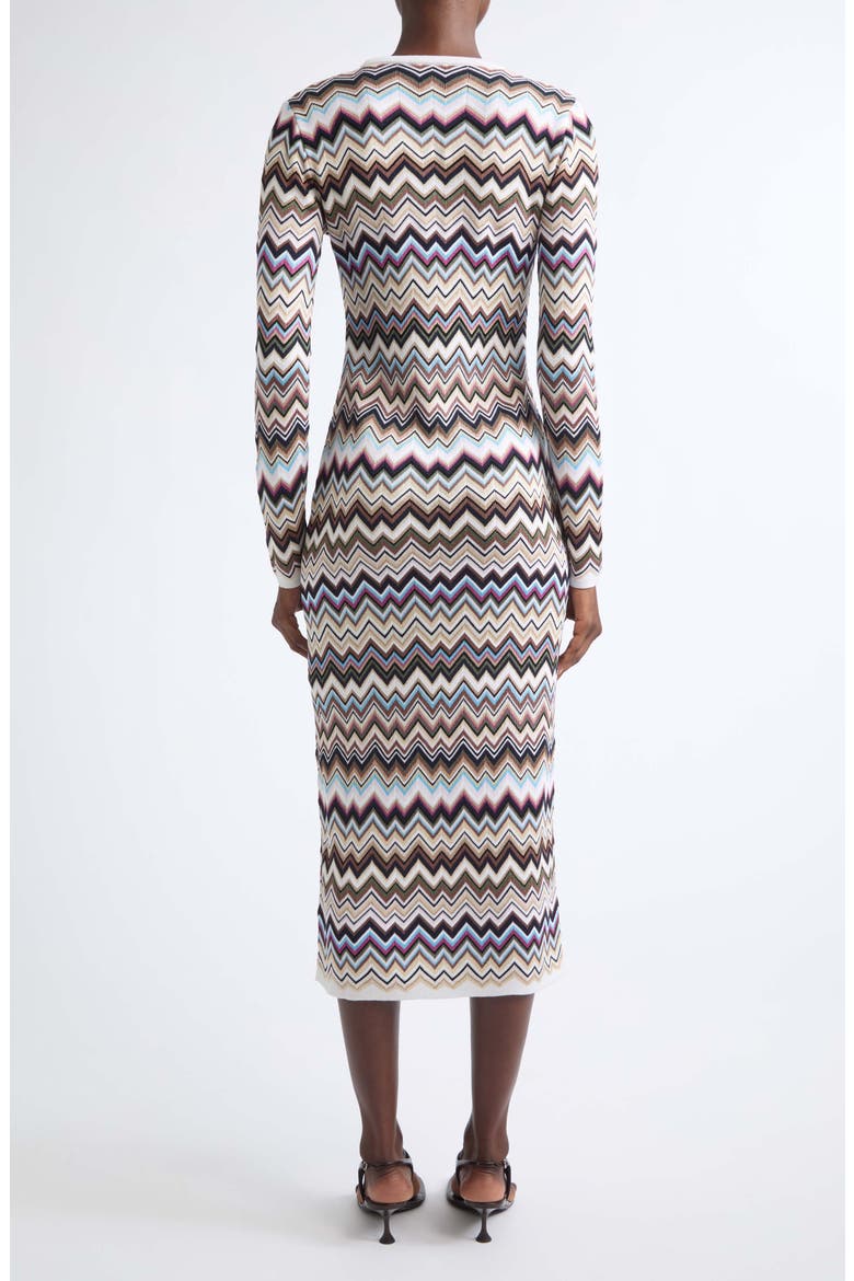Zigzag Long Sleeve Maxi Dress, Alternate, color, SMSPL