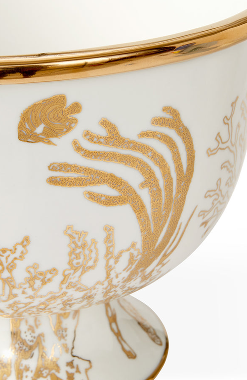 Jonathan Adler Botanist Coral Centerpiece Bowl In Multi