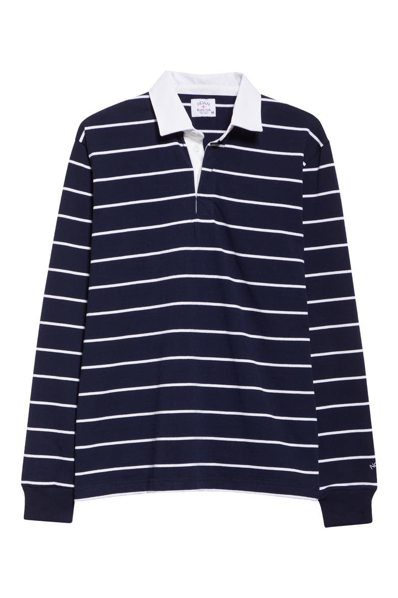 Classic Stripe Rugby Shirt, Alternate, color, WHITE/ NAVY