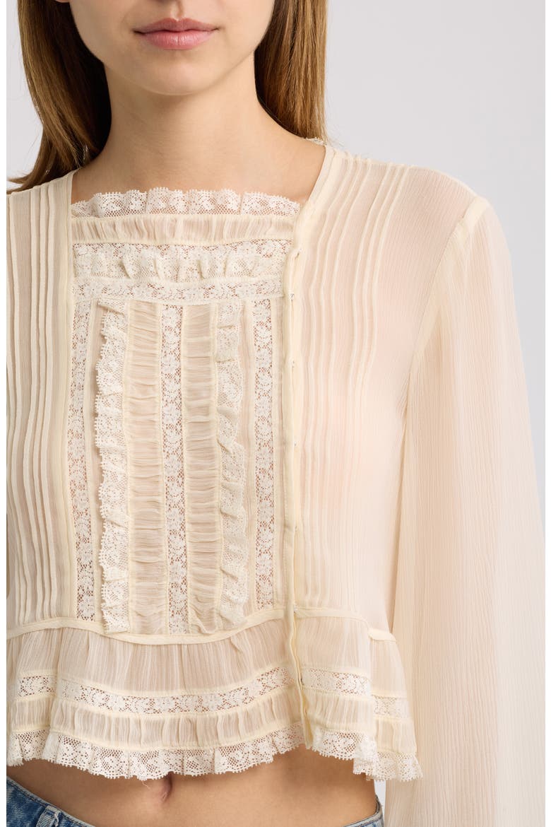 Elodine Silk Top, Alternate, color, SEA SALT
