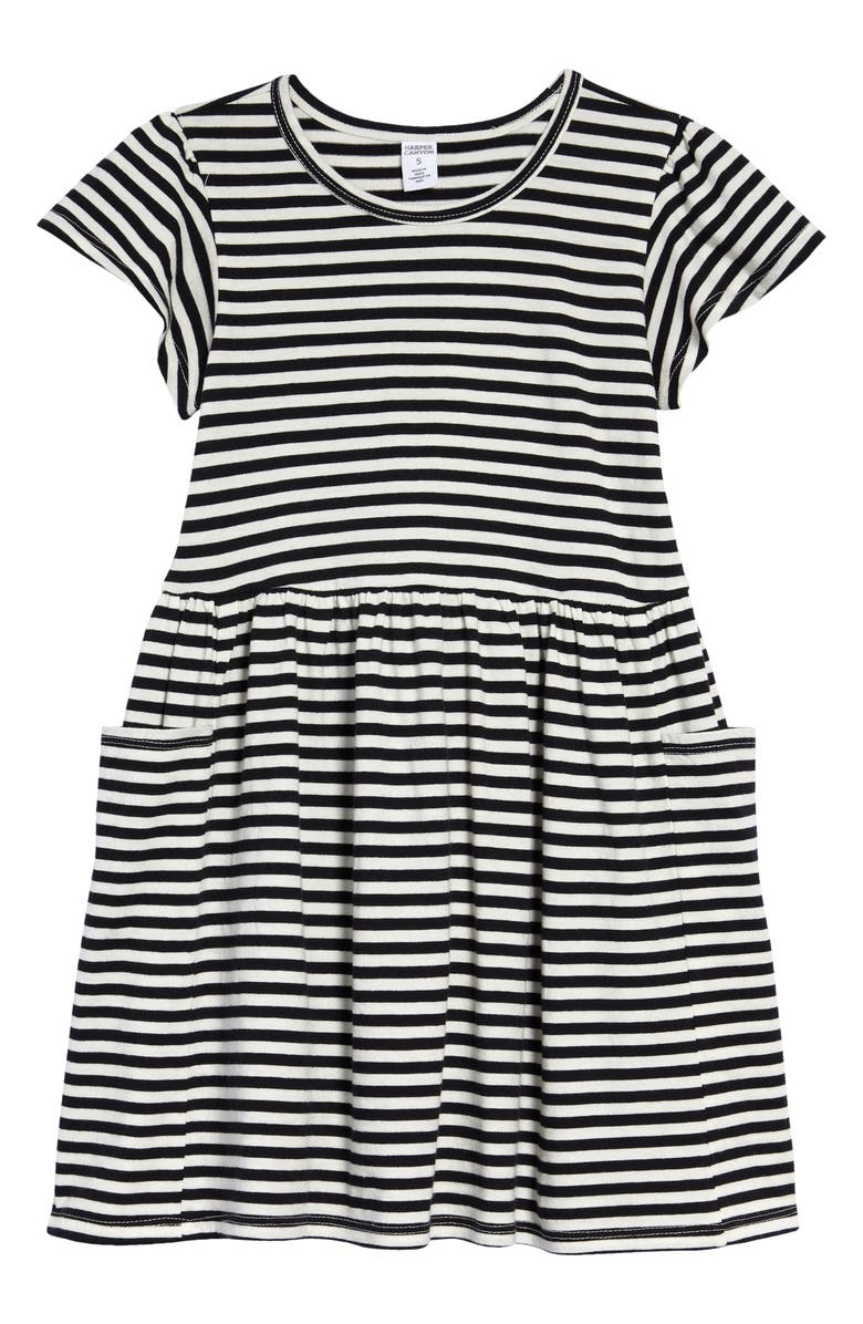 Harper Canyon Kids' Pocket T-Shirt Dress, Main, color, 