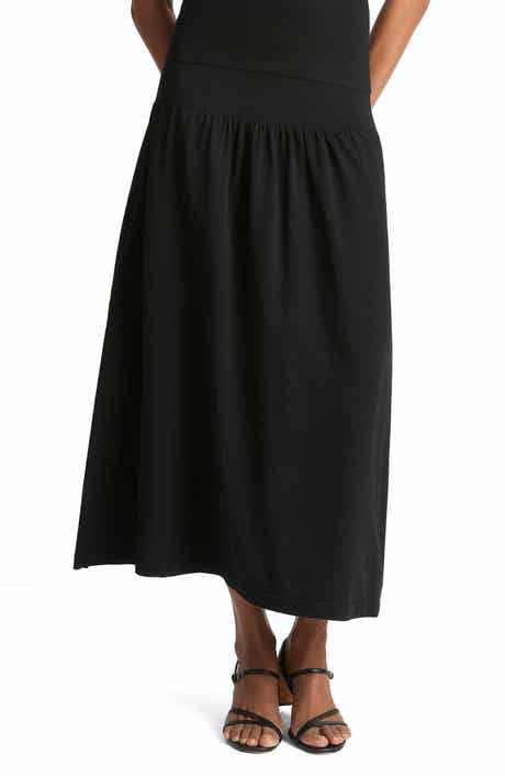 Vince Compact Drop Waist Midi Skirt