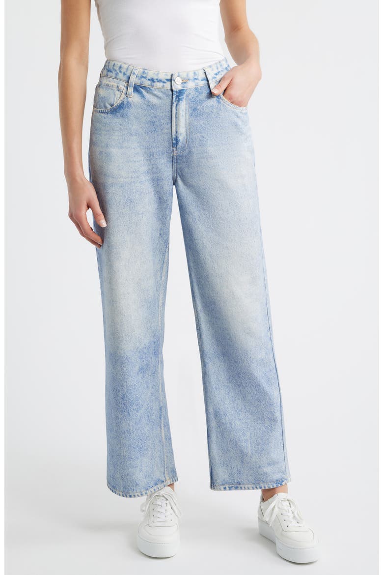 High Waist Wide Leg Knit Jeans, Main, color, INDIGO