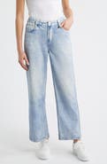 CITY BLUES High Waist Wide Leg Knit Jeans