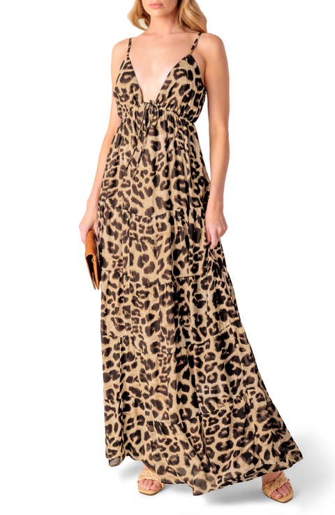 Print Woven Maxi Dress