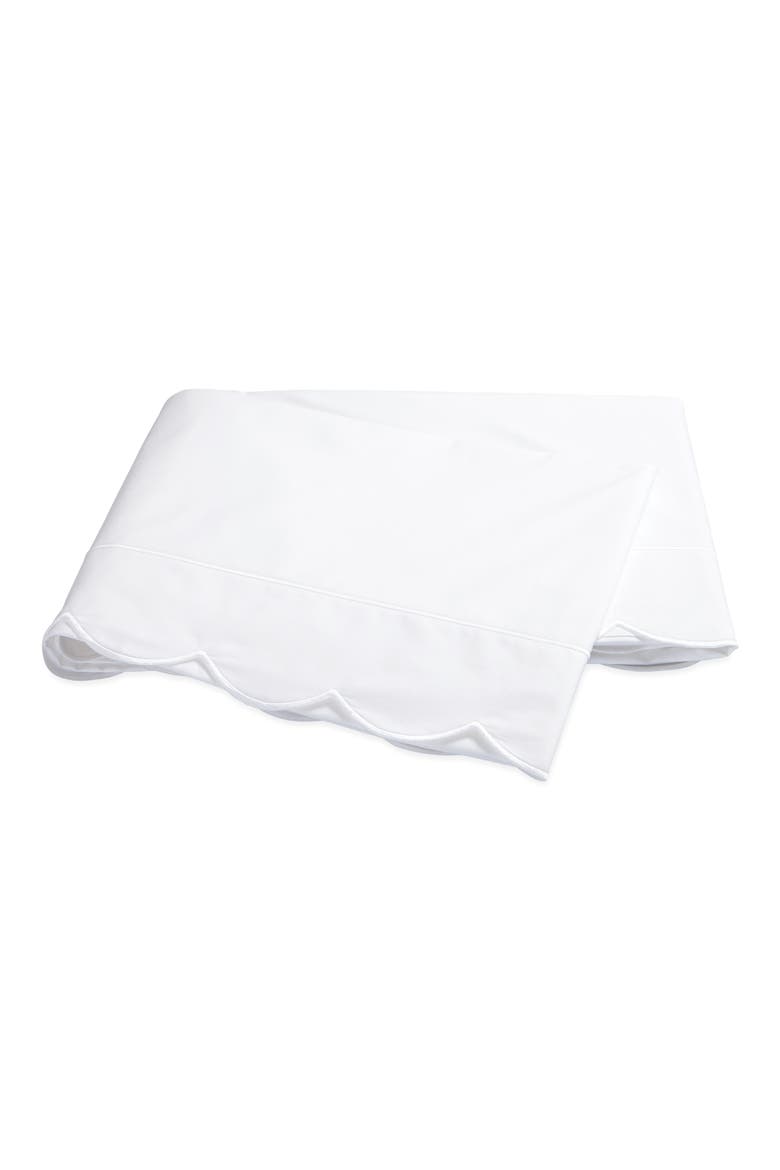 Butterfield 500 Thread Count Cotton Percale Flat Sheet, Main, color, WHITE