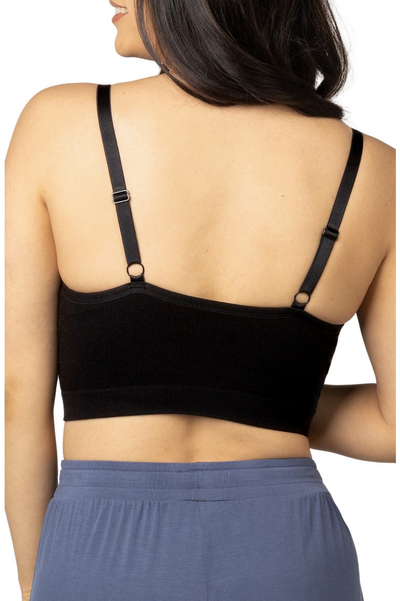 Sublime Hands-Free Pumping Lounge & Sleep Bra- Fits sizes 30B - 46D, Alternate, color, BLACK