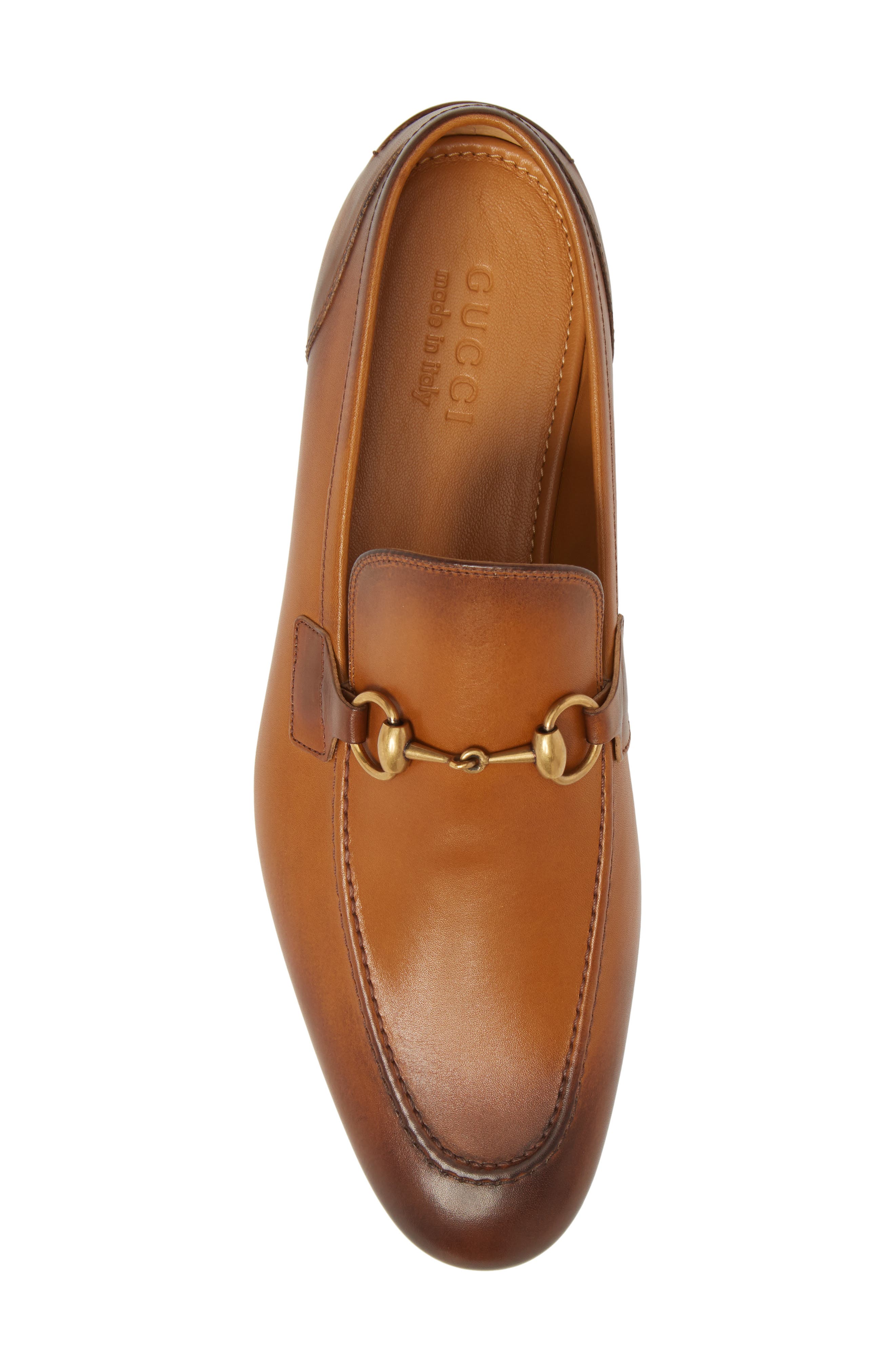 Gucci Jordaan Horsebit Loafer, Alternate, color, Brown