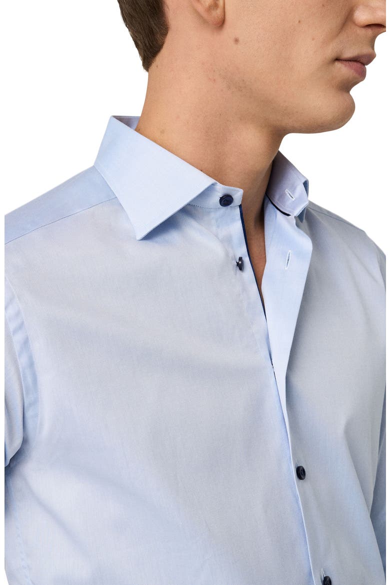 Contemporary Fit Twill Dress Shirt, Alternate, color, LT/ PASTEL BLUE