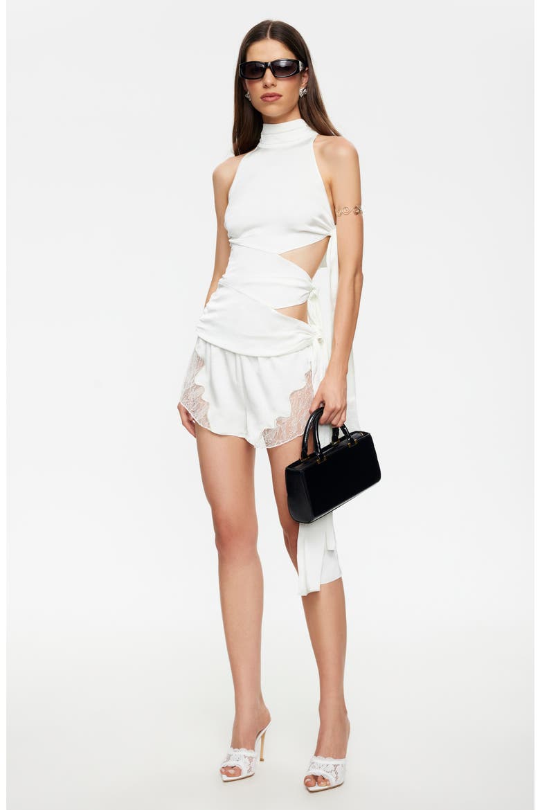 Odette Cutout Sleeveless Top, Alternate, color, PORCELAIN
