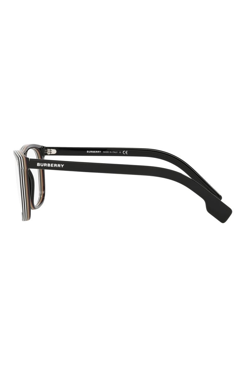 Bolton 56mm Square Optical Glasses, Alternate, color, BLACK