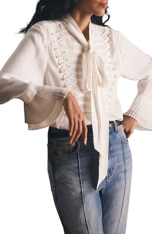 Mint Velvet Military Detail Blouse In Multi