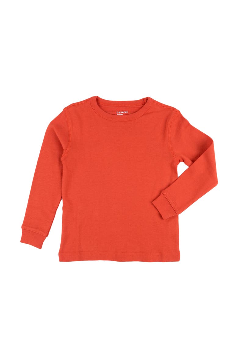 Kids Long Sleeve T-Shirt, 100% Cotton, Solid Colors, Alternate, color, ORANGE
